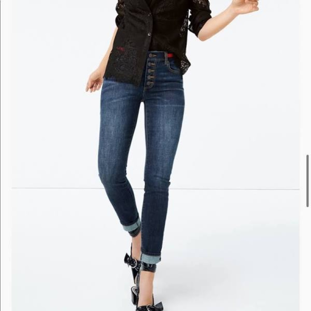 Cabi Button Skinny Jeans